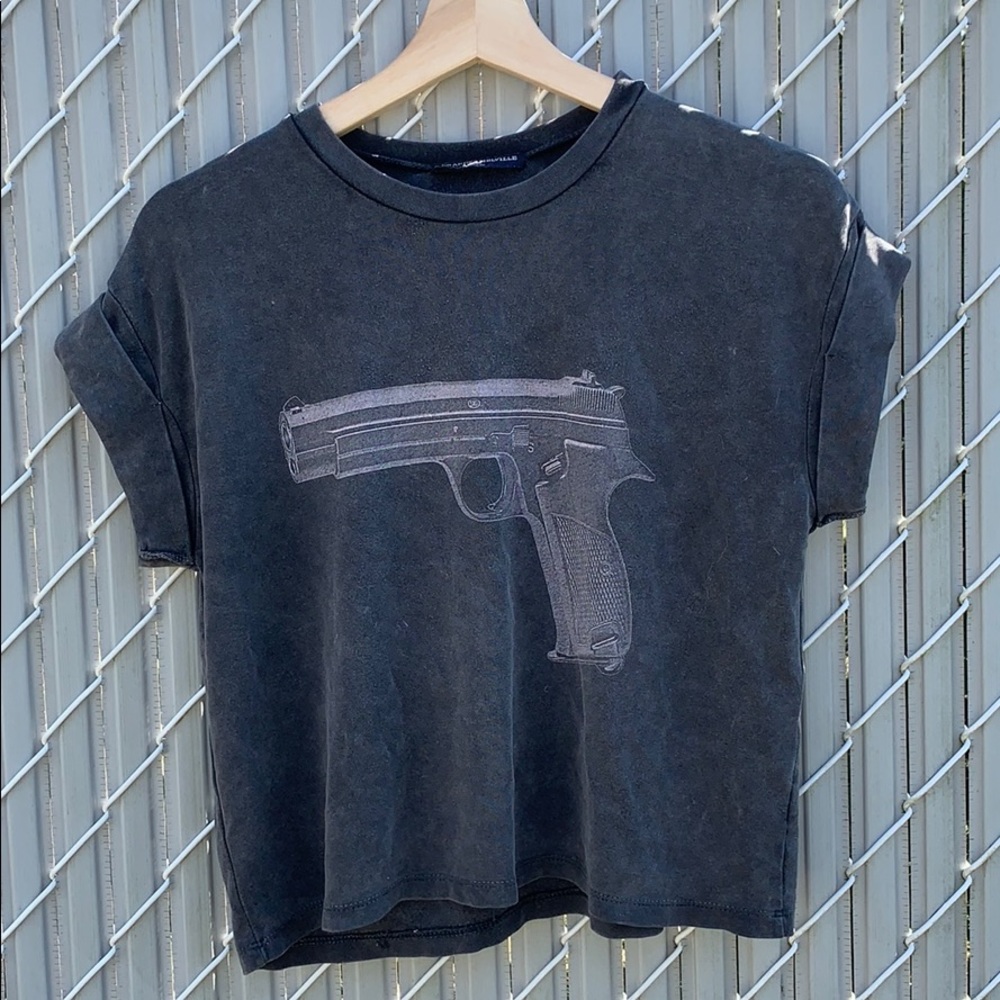 Brandy Melville Grey gun shirt